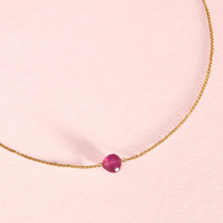 Girocollo Rosso Prezioso in argento con pietre | De Wrachien Gioielli