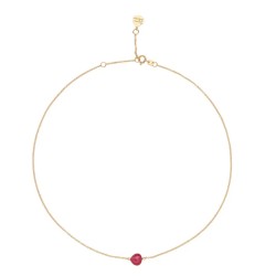 Girocollo Rosso Prezioso in argento con pietre | De Wrachien Gioielli