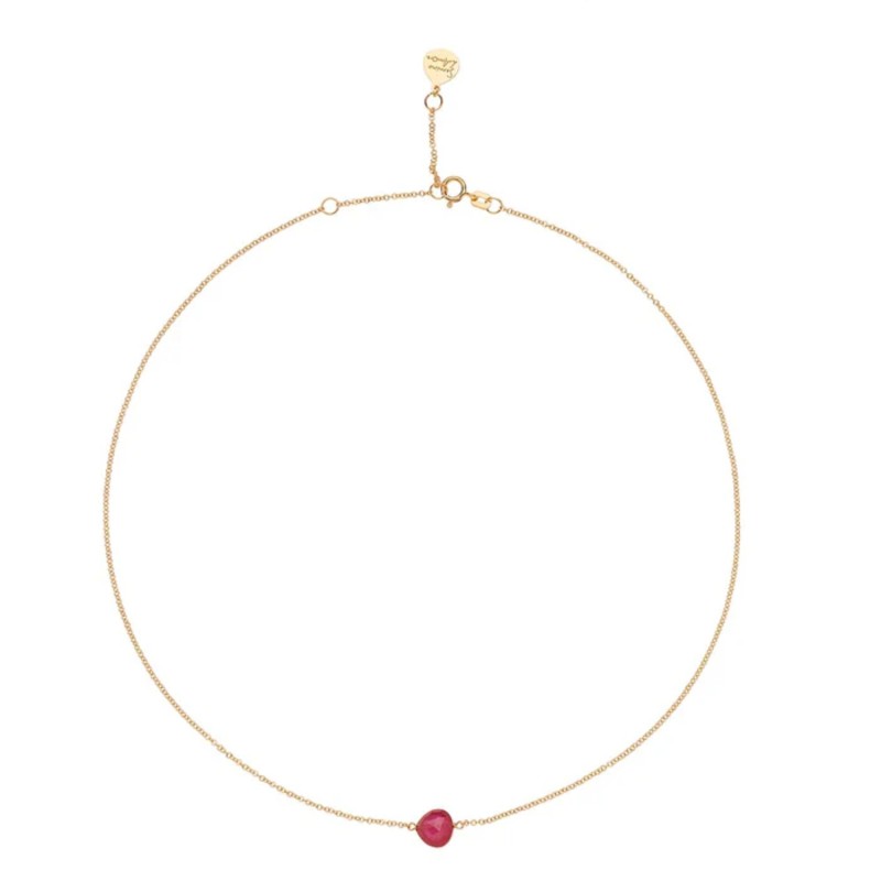 Girocollo Rosso Prezioso in argento con pietre | De Wrachien Gioielli