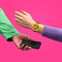 Orologio Swatch SWATCH NEON TO THE MAX PAY! SB06J101-6000 | De Wrachien Gioielli