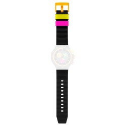 Cinturino originale Swatch SWATCH NEON SEPPIA SB02B104| De Wrachien Gioielli