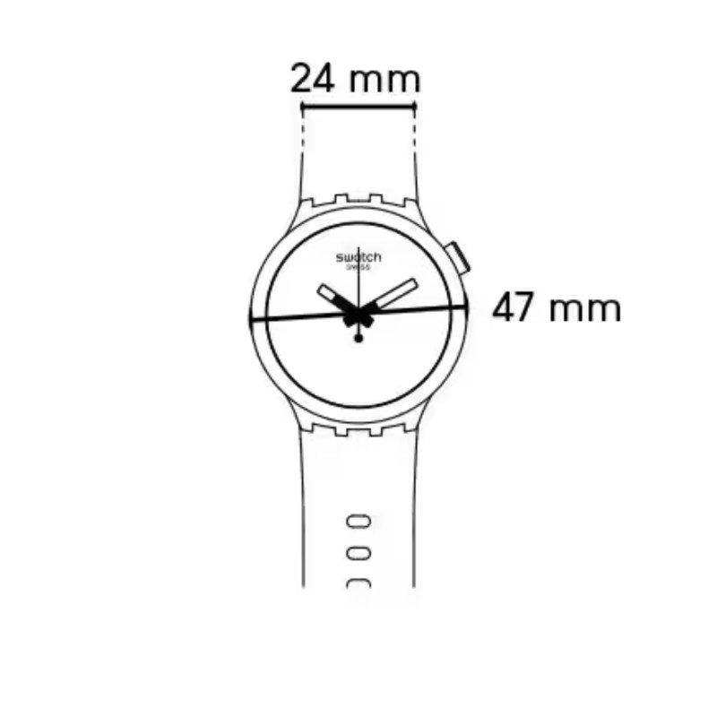 Cinturino originale Swatch NIGHT TRIP ASB03B107| De Wrachien Gioielli