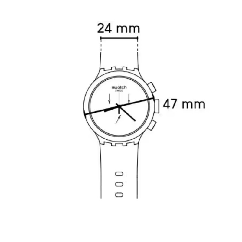 Cinturino originale Swatch SWATCH NEON PARTY TO THE MAX ASB06N102| De Wrachien Gioielli