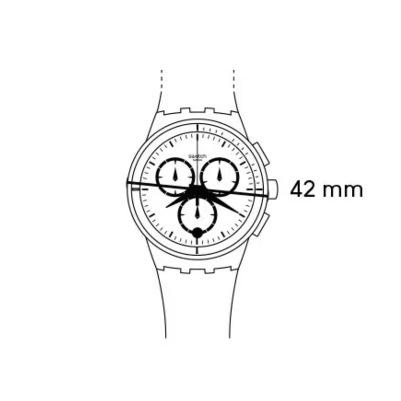 Cinturino Originale Swatch SWATCH NEON EMERALD CHRONO ASUSG409 | De Wrachien Gioielli