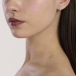 Orecchini Mabina in argento con diamanti lab-grown | De Wrachien Gioielli