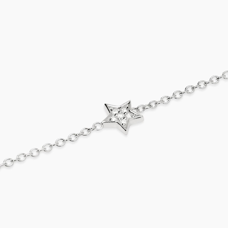 Bracciale Mabina in argento con diamanti lab-grown | De Wrachien Gioielli