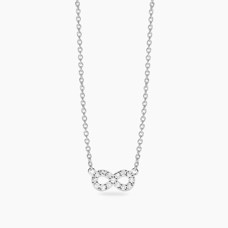 Girocollo Mabina in argento con diamanti lab-grown | De Wrachien Gioielli