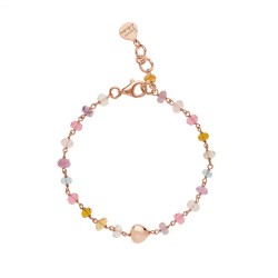 Bracciale in argento e pietre Semino d'Amore | De Wrachien Gioielli