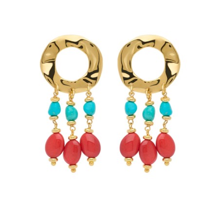 Orecchini Rosso Prezioso Circle of Euphoria| De Wrachien Gioielli