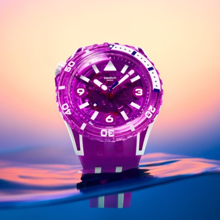 Orologio Swatch Scuba SSCU09P100 FLOWER HAT | De Wrachien Gioielli