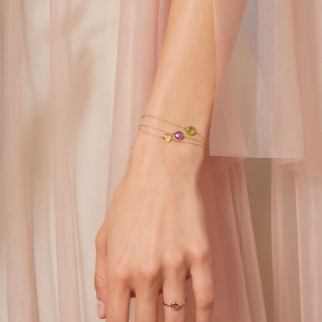 Bracciale in oro e pietre Semino d'Amore | De Wrachien Gioielli