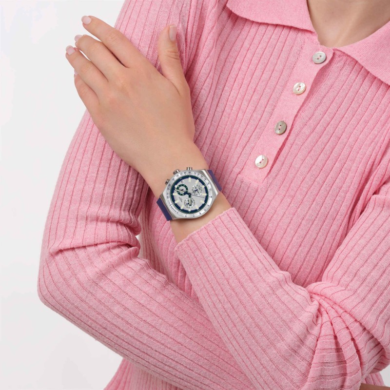 Orologio Swatch BLUE REFLECTIVE YVS539 | De Wrachien Gioielli