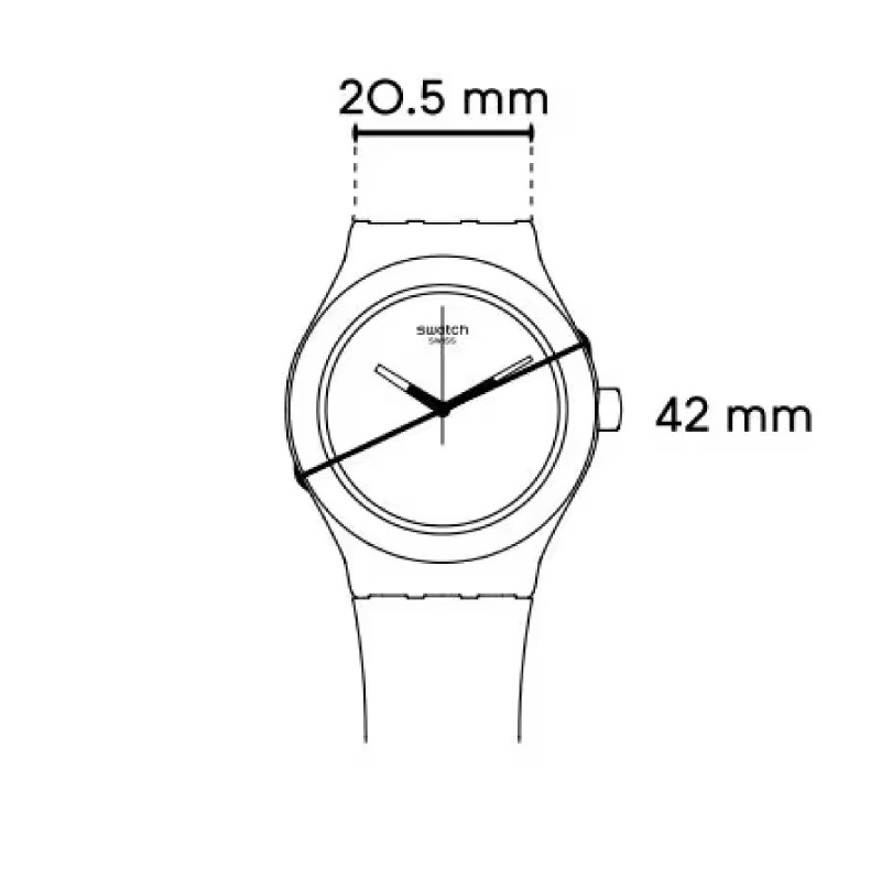 Cinturino Originale Swatch UNAVOIDABLE ASY23S408 | De Wrachien Gioielli