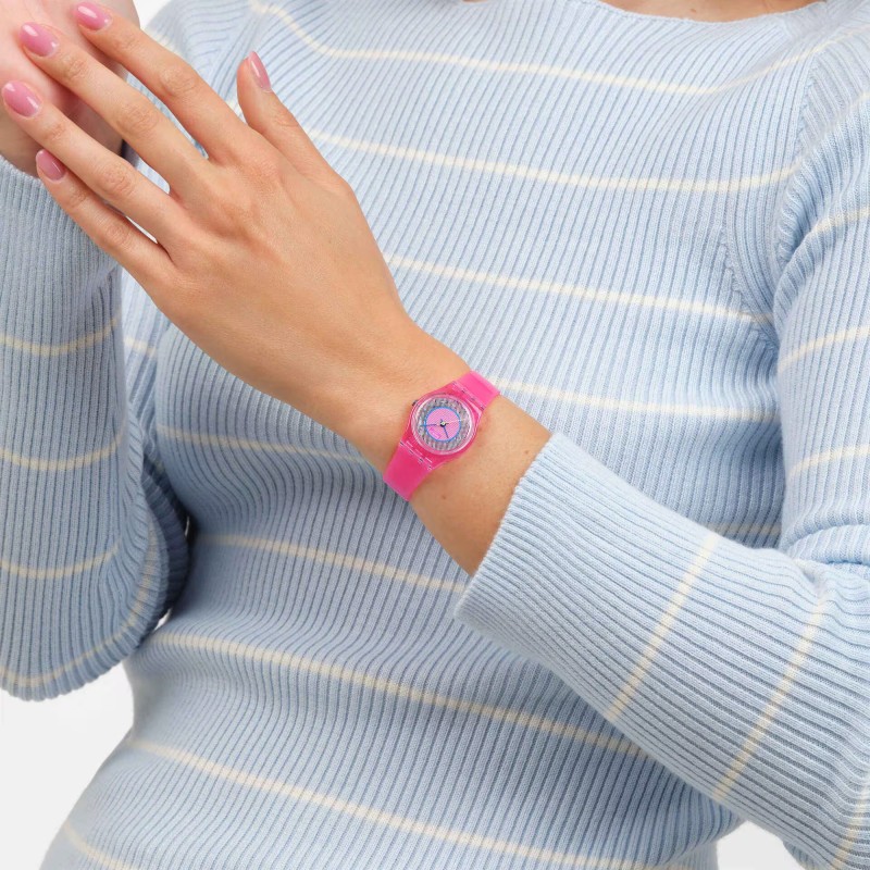 Orologio Swatch PRISMATICALLY PINK LP166 | De Wrachien Gioielli
