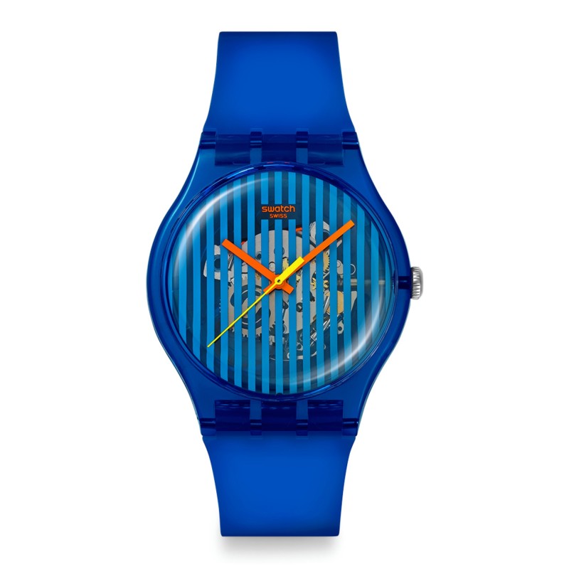 Orologio Swatch New Gent BRILLIANTLY BLUE SO29S102 | De Wrachien Gioielli
