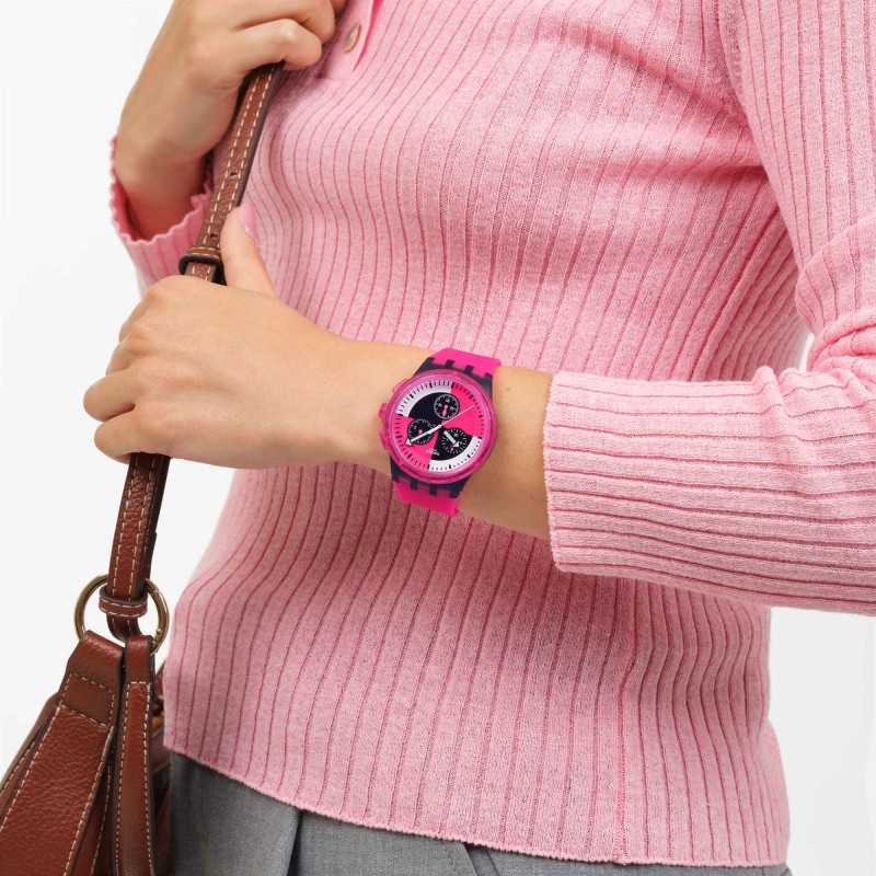 Orologio Swatch FUCHSIA LINES SUSB110  | De Wrachien Gioielli