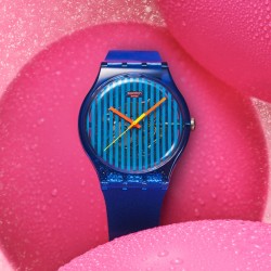 Orologio Swatch New Gent BRILLIANTLY BLUE SO29S102 | De Wrachien Gioielli