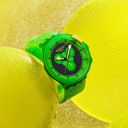 Orologio Swatch GLOWINGLY GREEN SB02G100 | De Wrachien Gioielli