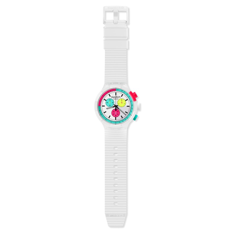 Orologio Swatch SWATCH THE PURITY OF NEON SB06W100 | De Wrachien Gioielli