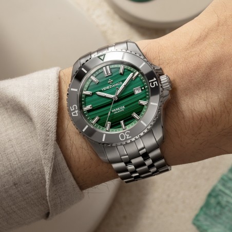 Orologio Venezianico NEREIDE MALACHITE 4521590S | Gioielleria De Wrachien
