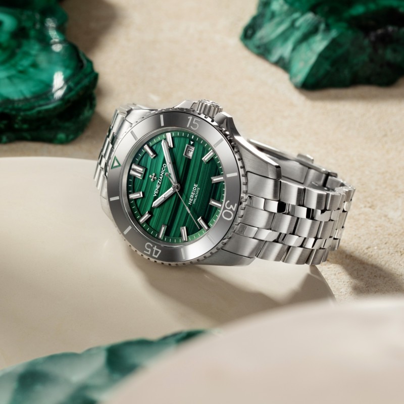 Orologio Venezianico NEREIDE MALACHITE 4521590S | Gioielleria De Wrachien