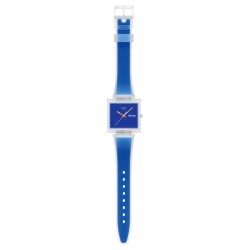 Orologio Swatch WHAT IF…SEE THRU BLUE? SO38K701 | De Wrachien Gioielli