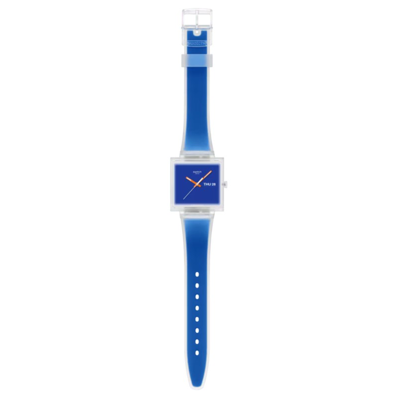 Orologio Swatch WHAT IF…SEE THRU BLUE? SO38K701 | De Wrachien Gioielli