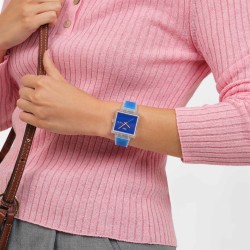Orologio Swatch WHAT IF…SEE THRU BLUE? SO38K701 | De Wrachien Gioielli