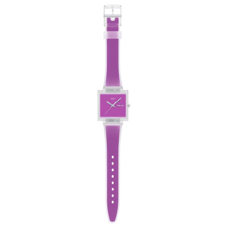 Orologio Swatch WHAT IF…SEE THRU MAGENTA? SO38K705 | De Wrachien Gioielli
