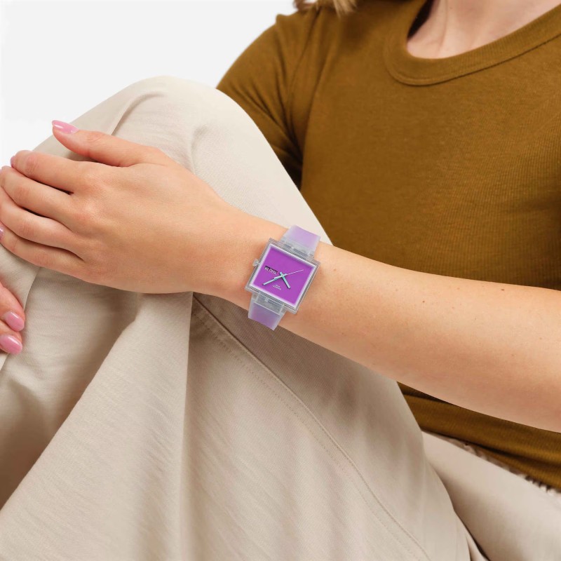 Orologio Swatch WHAT IF…SEE THRU MAGENTA? SO38K705 | De Wrachien Gioielli