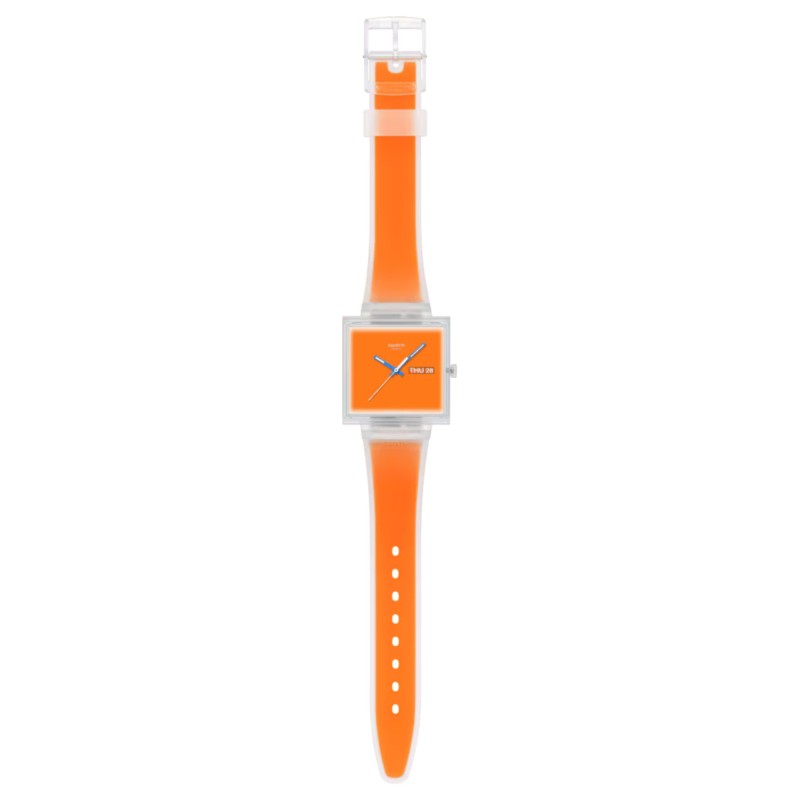 Orologio Swatch WHAT IF…SEE THRU ORANGE? SO38K704 | De Wrachien Gioielli
