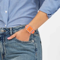 Orologio Swatch WHAT IF…SEE THRU ORANGE? SO38K704 | De Wrachien Gioielli