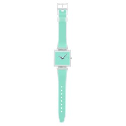 Orologio Swatch WHAT IF…SEE THRU MINT? SO38K702 | De Wrachien Gioielli