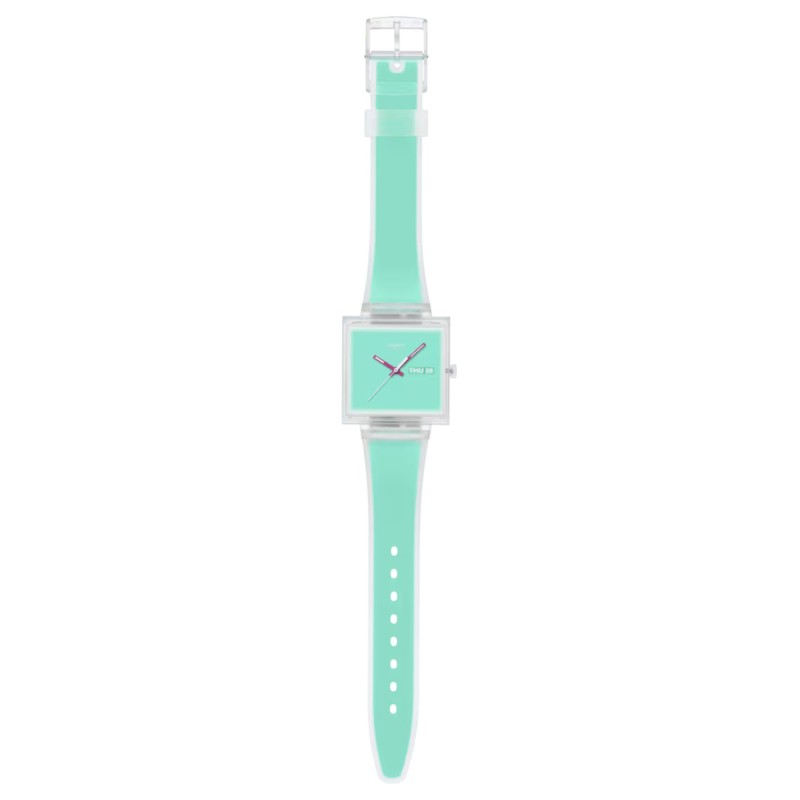 Orologio Swatch WHAT IF…SEE THRU MINT? SO38K702 | De Wrachien Gioielli