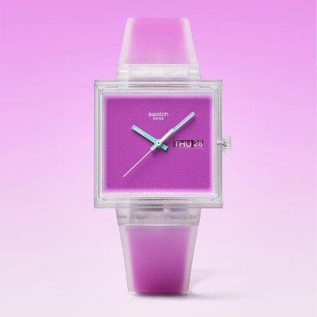 Orologio Swatch WHAT IF…SEE THRU MAGENTA? SO38K705 | De Wrachien Gioielli