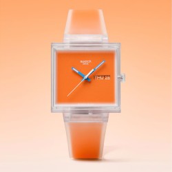 Orologio Swatch WHAT IF…SEE THRU ORANGE? SO38K704 | De Wrachien Gioielli