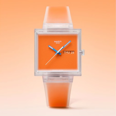 Orologio Swatch WHAT IF…SEE THRU ORANGE? SO38K704 | De Wrachien Gioielli