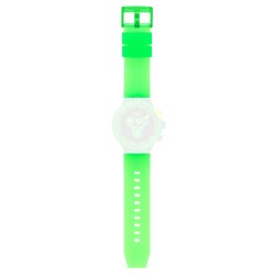 Cinturino originale Swatch SWATCH GLOWINGLY GREEN ASB02G100| De Wrachien Gioielli