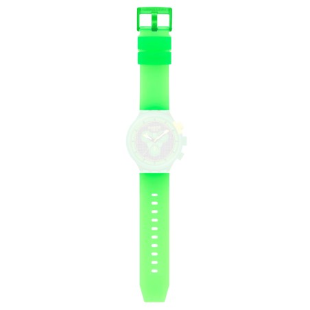 Cinturino originale Swatch SWATCH GLOWINGLY GREEN ASB02G100| De Wrachien Gioielli