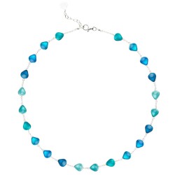 Collana in argento e legno d'ulivo Le Grand Blue | De Wrachien Gioielli