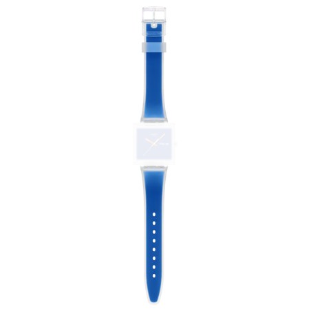 Cinturino Originale Swatch WHAT IF... SEE THRU BLUE? ASO38K701 | De Wrachien Gioielli
