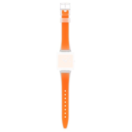Cinturino Originale Swatch WHAT IF... SEE THRU ORANGE? ASO38K704 | De Wrachien Gioielli