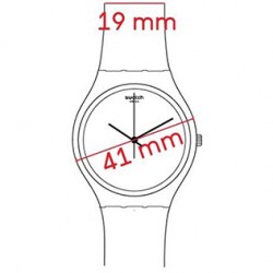 Cinturino Originale Swatch MICKEY BLANC SUR NOIRE ASUOZ337 | De Wrachien Gioielli