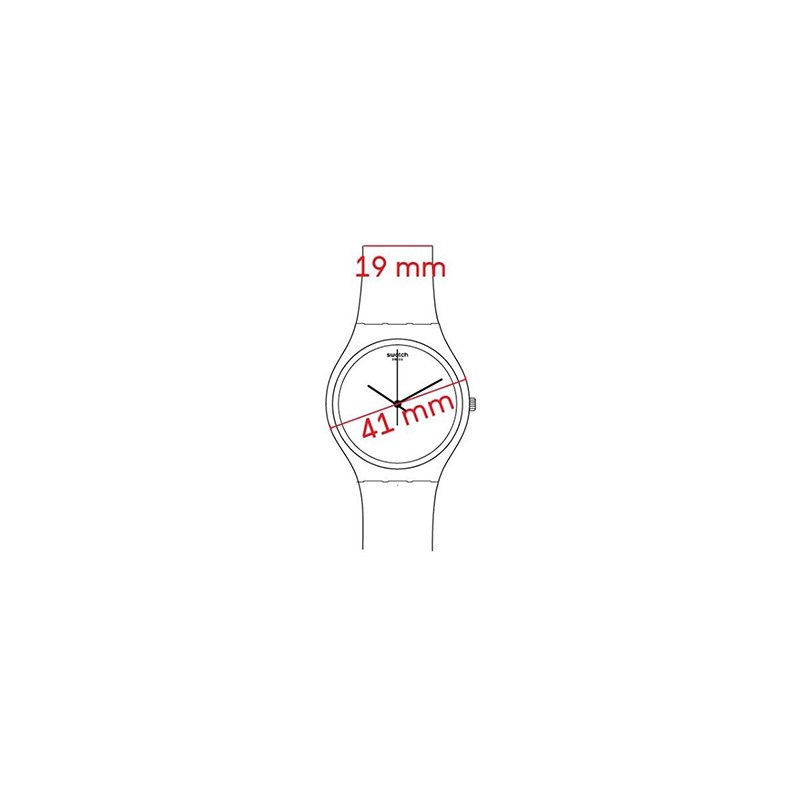 Cinturino Originale Swatch MICKEY BLANC SUR NOIRE ASUOZ337 | De Wrachien Gioielli