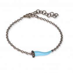 Bracciale Mano J LUCKY HORN CHBRT5BBRKSMAZZURRO | De Wrachien Gioielli