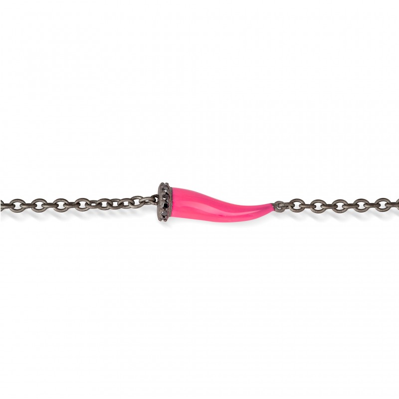 Bracciale Mano J LUCKY HORN CHBRT5BBRKSMFUCSIA | De Wrachien Gioielli