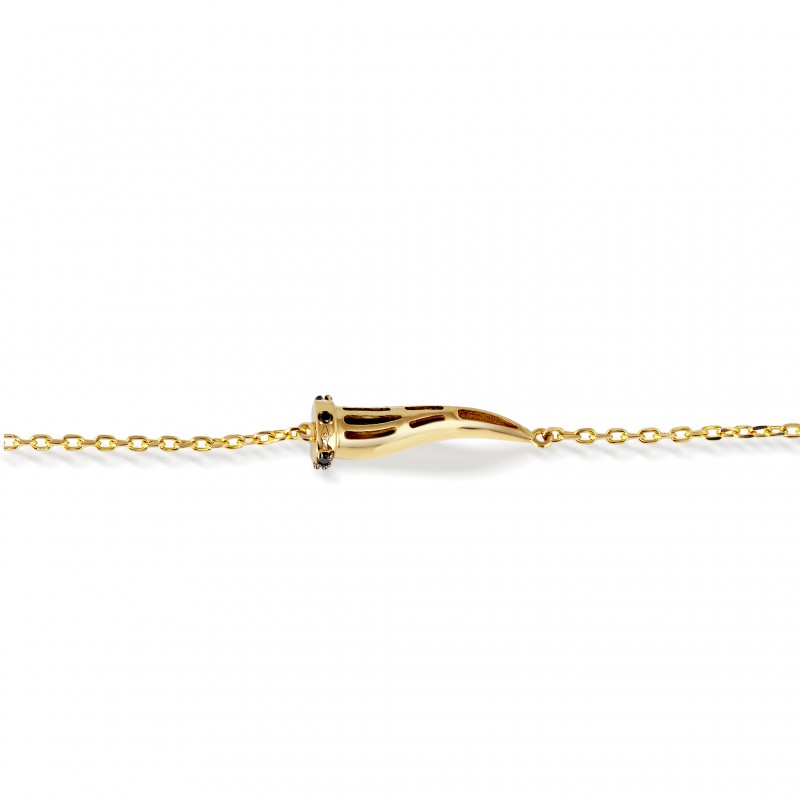 Bracciale in oro Mano J LUCKY HORN CHBRYG7BBRK9KT | De Wrachien Gioielli