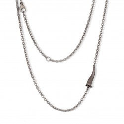 Collana in titanio e diamanti MANO J CHGIRT5BPENK | De Wrachien Gioielli