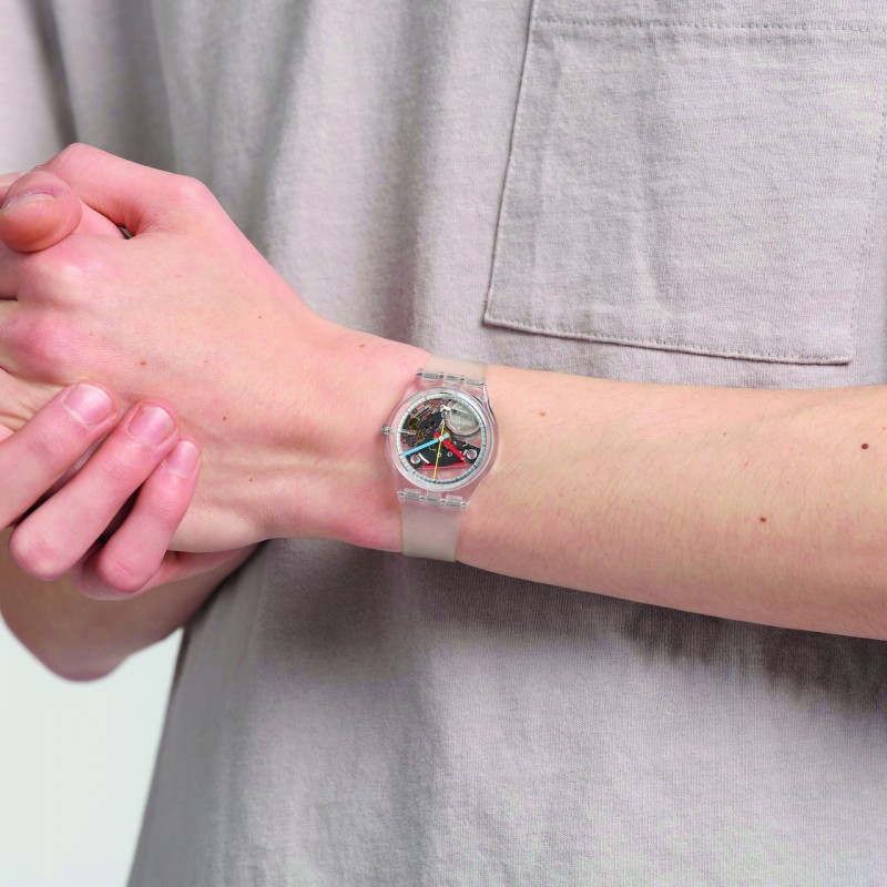 Orologio Swatch Original Gent CLEARLY GENT SO28K100-S06 | De Wrachien Gioielli