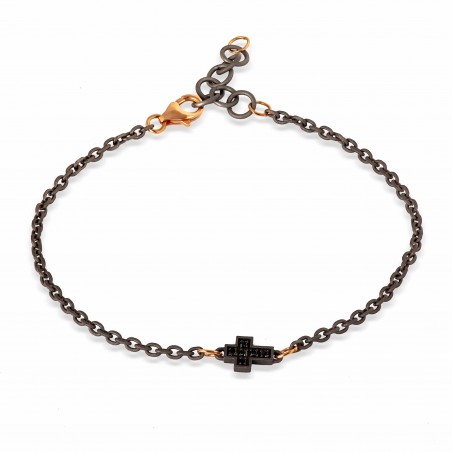 Bracciale Mano J in titanio e diamanti | De Wrachien Gioielli